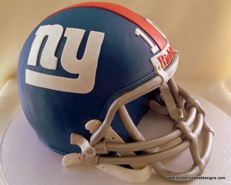 Ny Giants Cake, Football Helmet Cake, Giant Birthday Cake, Helmet Cake, Sports Themed Cakes, Giant Cake, Ny Giants Football, Shirt Cake, New York Giants Football