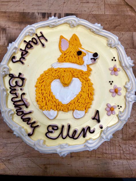 Corgi Birthday Corgi Themed Birthday Cake, Corgi Birthday Cake Ideas, Corgi Cake Design, Corgi Cake Ideas, Corgi Cupcakes, Birthday Cake Dog Theme, Corgi Birthday Cake, Corgi Birthday Party Theme, Corgi Birthday Party