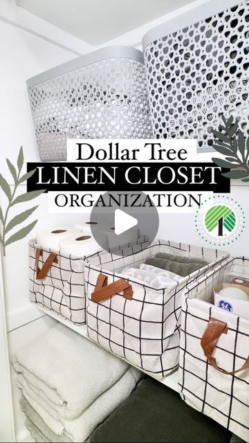 Emma Villaneda on Instagram: "Dollar Tree ✨LINEN CLOSET✨ organization ideas!   👉🏻 Which idea was your favorite?!  🤩📸👇🏻 SHOPPING list: 🛒 Dollar Tree Fabric Bins  🛒 Dollar Tree Hardware Storage Case 🛒 Dollar Tree Lid Locking Snack Containers  🛒 Dollar Tree Plastic Woven Style Baskets 🛒 Dollar Tree Under-bed Storage Bags  🛒 Dollar Tree Lidded Stackable Baskets  🛒 Dollar Tree Clear Locking Containers  🛒 Dollar Tree Stackable Organizers  🛒 Dollar Tree Book Bins 🛒 Dollar Tree Over Door Hanger   #diy #organization #organizationideas #dollartree #linen #closet #closetorganization #lifestyle #design #interiordesign #lifehacks #hack #homehacks #home #homedesign #diyproject #tutorial #hacks" Dollar Tree Storage Bins, Dollar Tree Baskets, Small Linen Closets, Dollar Tree Diy Organization, Dollar Tree Storage, Stackable Baskets, Dollar Tree Organization, Book Bins, Dollar Store Diy Organization