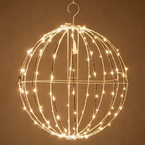 Sphere Light, Diy Christmas Lights, Hanging Christmas Lights, Christmas Light Installation, Fairy Christmas, Outdoor Fairy Lights, Easter Decorations Dollar Store, Led Fairy Lights, Easter Decorations Vintage