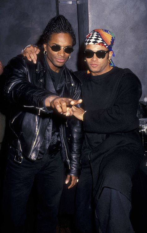 Rob&Fab on April 7 1993 attend Milli Vanilli Performance at Limelight in New York City Milli Vanilli, Wow Video, April 7, Bad Bunny, Always Love You, Beautiful One, York City, New York City, Leather Pants