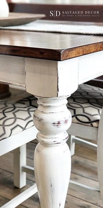 Farmhouse Dining Table Makeover, Painted Farmhouse Table, We Said Yes, Dining Room Table Makeover, Painted Kitchen Tables, Diy Dining Room Table, Dining Table Makeover, Diy Kitchen Table, Kitchen Table Makeover