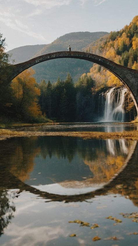 Discover the most beautiful bridges around the world through stunning photography capturing the essence of nature architecture and design Let yourself be transported through picturesque scenes intricate details and breathtaking views Perfect for admirers of photography architecture enthusiasts and those who appreciate the beauty of both the small and large-scale aesthetic details in our world From photography to drawing wallpaper to painting let these bridge images set the pe Autumn Bridge Photography, Perspective In Photography, Scale Aesthetic, Bridge Images, Bridge Aesthetic, Autumn Bridge, Sunset Bridge, Water Bridge, Bridge Drawing