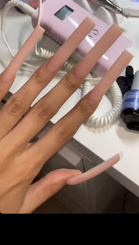 Plain Long Nails, Tapered Square Nails, Long Acrylic Nail Designs, Dope Nail Designs, Short Square Acrylic Nails, Long Acrylic Nails Coffin, Acrylic Nails Coffin Pink, Unique Acrylic Nails, Long Square Acrylic Nails