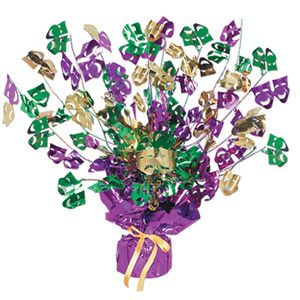 Mardi Gras Table Decorations, Mardi Gras Party Decorations, Mardi Gras Decor, Fiesta Party Supplies, Mardi Gras Centerpieces, Purple Foil, Gold Centerpieces, Festive Centerpieces, Comedy And Tragedy