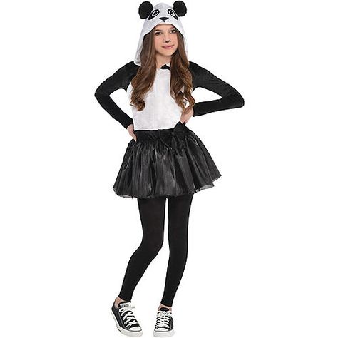 Girls Panda Costume Halloween Halloween Costumes, Panda Costume, Party City Costumes, Panda Costumes, Halloween Costumes For Teens Girls, Oktoberfest Halloween, New Halloween Costumes, Holloween Costume, Animal Costumes