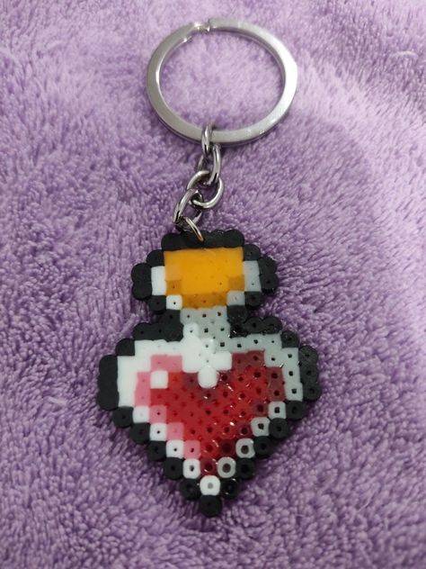 Perler beads
Love potion Hollow Knight Perler Beads, Perler Beads Crafts, Perler Keychain, Perler Designs, Easy Perler Beads Ideas, Beads Ideas, Couples Keychains, Matching Keychains, Love Potion