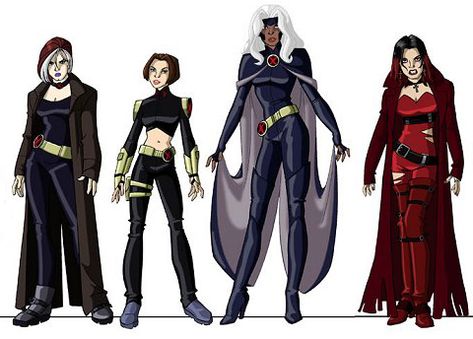 x men: still mad we never got to see the next series of costume changes. they looked great Power Rangers Turbo, Rogue Gambit, X Men Evolution, The New Mutants, Men's Uniforms, Bd Comics, Uncanny X-men, Marvel Girls, X Man