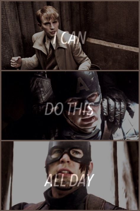 Captain America: Steve Rogers "I can do this all day" Captain America Quotes, Captain America Wallpaper, Day Aesthetic, Superhero Villains, Steve Rogers Captain America, Marvel Quotes, Marvel Superhero Posters, The Winter Soldier, Marvel Comics Wallpaper