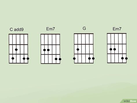 How to Play Wonderwall on Guitar (with Pictures) - wikiHow Em Guitar Chord, Ultimate Guitar Chords, Easy Guitar Chords, Acoustic Guitar Chords, Guitar Songs For Beginners, Guitar Strumming, Basic Guitar Lessons, Guitar Lessons Songs, Guitar Fretboard