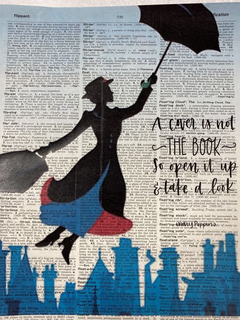 Mary Poppins quote on a dictionary page with the word "floating" definition 9x12 Mary Poppins Wallpaper, Mary Poppins Aesthetic, Mary Poppins Jr, Mary Poppins Art, Mary Poppins Poster, Mary Poppins Book, Mary Poppins Quotes, Collage Notebook, Mary Poppins Movie