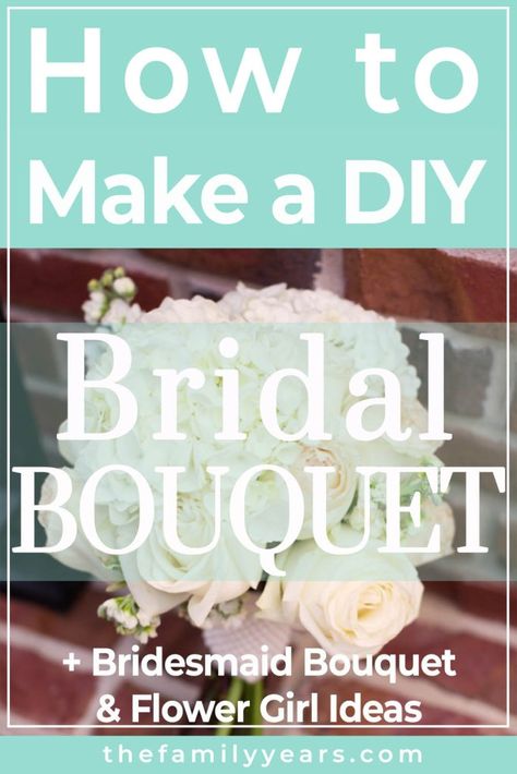 Diy Bridal Bouquet, Bouquet Bridesmaid, Flower Girl Bouquet, Diy Bride, Wedding Party Table, Diy Wedding Bouquet, Diy Brides, Wedding Bridal Bouquets, Large Table