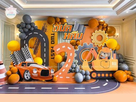 Car Themed Decorations, Cars Birthday Theme Decorations, Excavator Birthday Party Decorations, Car Birthday Theme For Boys, Car Theme Birthday Party Decorations, Car Balloon Decorations, Car Theme Birthday Decor, Cars Theme Birthday Party Decorations, Construction Theme Party Decorations