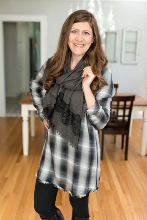 Trendsend by Evereve: personal style delivered to your door with Plaid Shirt Dress from Cloth and Stone | A comparison of Stitch Fix vs. Trendsend | clothing style services | clothing subscription boxes | personal styling | Crazy Together blog #stitchfix #trendsend #personalstylist Dailylook Outfits, Crazy Together, Clothing Subscription Boxes, Plaid Shirt Dress, Cloth And Stone, Clothing Subscription, Stitch Fix Stylist, Plaid Dress Shirt, Subscription Boxes