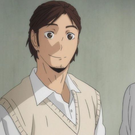 Asahi Pfp Haikyuu, Asahi Hair Down, Haikyu Asahi, Asahi Azumane Icons, Haikyuu Matching Icons, Haikyuu Asahi, Asahi Haikyuu, Azumane Asahi, Haikyuu X Reader