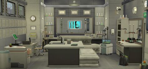 the secret lab !  no cc is used for this room ♥ Sims 4 Science Lab Cc, Sims Alien, Clumsy Girl, Sims4 Build, Sims Lots, Girl Scientists, Lab Scientist, Secret Lab, Character Challenge