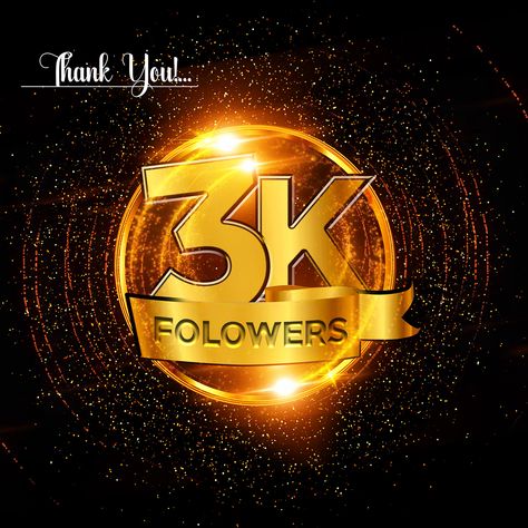 Now hit 3k followers on Instagram on Behance 3k Followers Thanks Instagram, 3k Followers Thanks, Gold Dust Wallpaper, Alight Motion Photo, Dust Wallpaper, 1k Followers Background, Followers Background, 1k Followers Background Editing, Free Birthday Banner