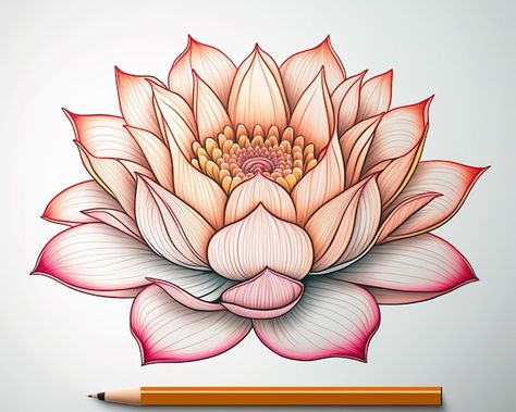 Una flor de loto rosa con un lápiz. | Premium Photo #Freepik #photo #dibujos #colorear #dibujos-mano #dibujo-lineas Black Tattoo Cover Up, Black Tattoo, Tattoo Cover, Tattoo Cover-up, Black Tattoos, Lotus Flower, Premium Photo, Tattoo Ideas, Lotus