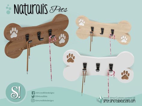 SIMcredible!'s Naturalis Pets Leash Hanging Rack Sims 4 Cc Pet Clutter, Animals Sims 4 Cc, Sims 4 Cc Dog Crate, Sims 4 My First Pet Stuff Cc, Sims 4 Pet Skin Cc, Ts4 Animal Cc, Sims 4 Mods Pets, Sims 4 Pet Stuff, Sims 4 Cc Pets Furniture