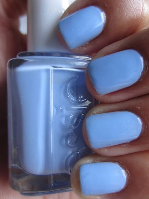 Light Blue Unghie Nail Art, Colorful Nail, Blue Nail, Essie Nail, Gel Manicure, Nail Polish Colors, Love Nails, All Things Beauty, Blue Nails