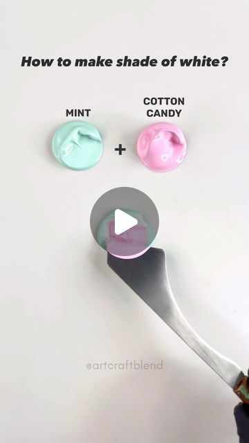 Art Craft Blend on Instagram: "How to make shade of white color! 🩶
.
.
.
.
.
.
.
.
#colors #paintmixing #colormixing #art #artvideo #color #mixing #palette #asmr #asmrsound #satisfying #satisfyingvideo #artcraftblend" How To Make White Paint, Color Mixing Palette, Of White Color, The Color White, Mint Candy, Satisfying Video, Shades Of White, Viral Pins, White Paints