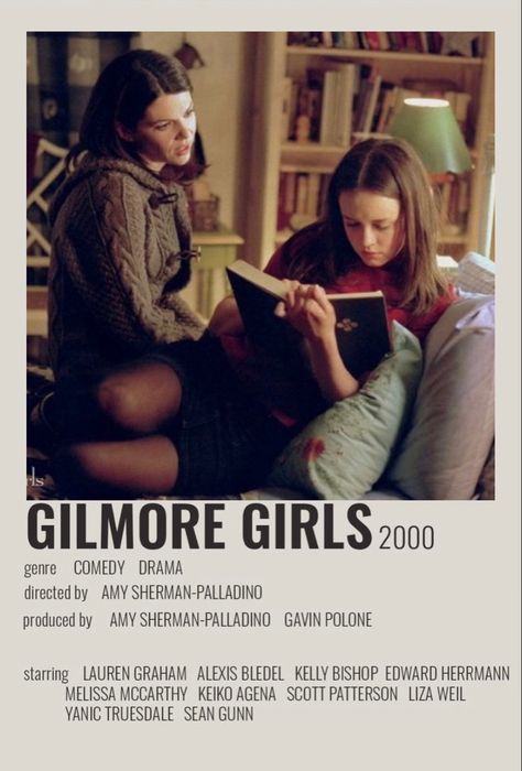 Gilmore Girls Movie, Gilmore Girls Prints, Gilmore Girls Poster, College Diaries, Keiko Agena, Liza Weil, Scott Patterson, Gilmore Girls Seasons, Movies Posters