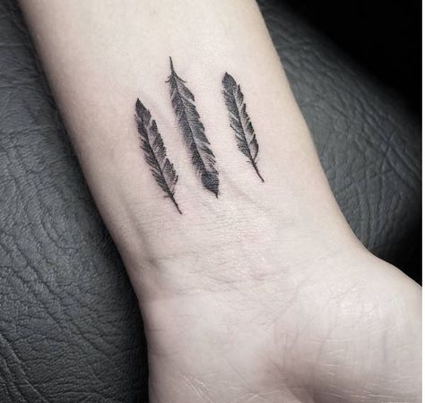 Micro Feather Tattoo, Micro Tattoo, Tattoo World, Feather Tattoo, Feather Tattoos, Maple Leaf Tattoo, Tattoos For Guys, Large Size, Tattoo Ideas