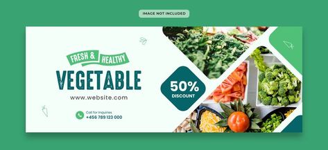 Vegetable facebook cover design template Supermarket Graphic Design, Grocery Store Social Media, Grocery Banner, Grocery Store Website, Grocery Store Ads, Store Social Media, Shop Banner Design, Product Banner, Grocery Ads