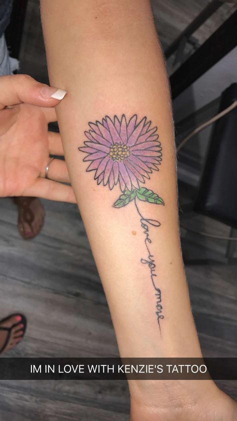 Love You More Tattoo Ideas, Love You More Tattoo, Mother Daughter Tat, Love Yourself Tattoo, More Tattoo, Future Tattoos, Love You More, Mother Daughter, Watercolor Tattoo