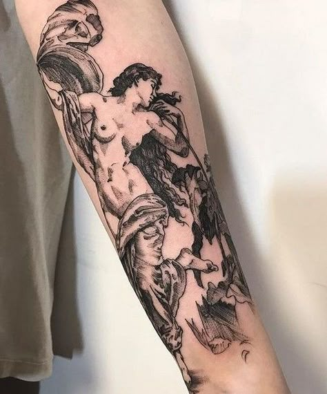 37 Dreamy Myth Tattoo for Tattoo Lovers tattoos, little tattoos, tattoo ideas,tattoo for women Petit Tattoo, Small Forearm Tattoos, Kunst Tattoos, Forearm Tattoo Design, Tattoo Zeichnungen, Greek Tattoos, Tattoo Designs And Meanings, Black Ink Tattoos, Tattoo Life