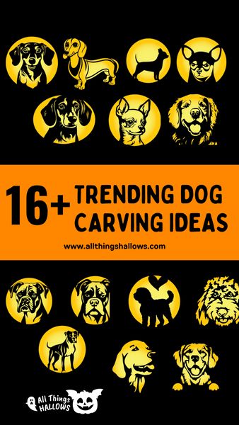 Pumpkin Carving Dog Ideas, Pumpkin Carving Ideas Dog, Dog Pumpkin Carving Ideas, Dog Pumpkin Carving, Pumpkin Carving Stencil, Carving Stencils, Pumpkin Stands, Dog Pumpkin, Pumpkin Carving Designs