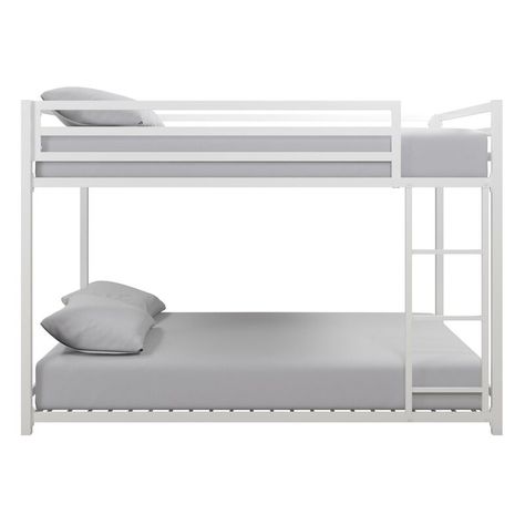 Safe Bunk Beds, Twin Full Bunk Bed, Solid Wood Bunk Beds, White Bunk Beds, Kids Loft Beds, Wood Bunk Beds, Bedding Inspiration, Bunk Bed With Trundle, Space Bedding