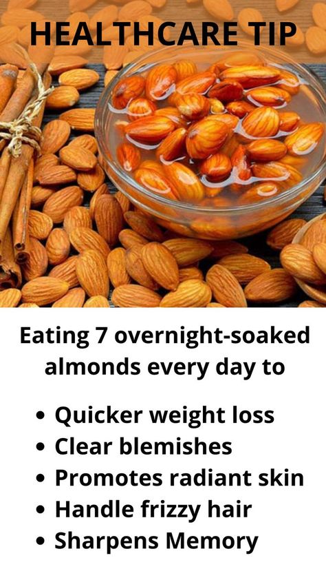 Healthcare Tip with Soaked Almonds Almonds Benefits, Soaked Almonds, Heath Care, Healthy Hormones, Holistic Remedies, Natural Health Tips, Wellness Programs, Health Inspiration, Better Health