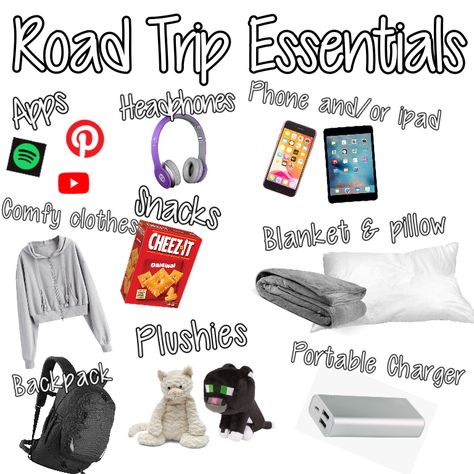 Things To Pack For A 2 Day Trip, What To Pack For A 1 Day Trip, What To Pack For 2 Day Trip, What To Pack For A Day Trip, 1 Day Trip Packing List, Car Ride Packing List, Boston Ideas, Road Trip Organization, Road Trip Necessities