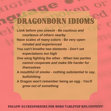 Dungeon Master's Guide, Dungeons And Dragons 5e, Dnd Funny, Writing Fantasy, Different Races, Dnd 5e Homebrew, Dnd Dragons, Dialogue Prompts, Writing Dialogue