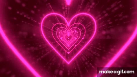 Heart Tunnel, Pink Heart Background, Make A Gif, Heart Background, Cute Pastel Wallpaper, Love Sick, Pastel Wallpaper, Neon Lights, Pink Love