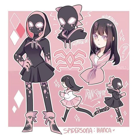 Goth Spiderman Oc, Pink Spiderwoman Oc, Spidersona Art Pink, Venom Oc Girl, Spider Man Oc Girl, Spider Oc Girl, Spiderman Oc Girl, Spider Girl Oc, Girl Spiderman Costume