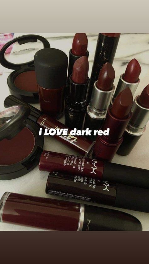 Maroon Lipstick Makeup, Nastya Core, Manifesting Inspiration, Cherry Vibes, Maroon Makeup, Maroon Aesthetic, Maroon Lipstick, Vampy Lips, Dark Makeup Looks