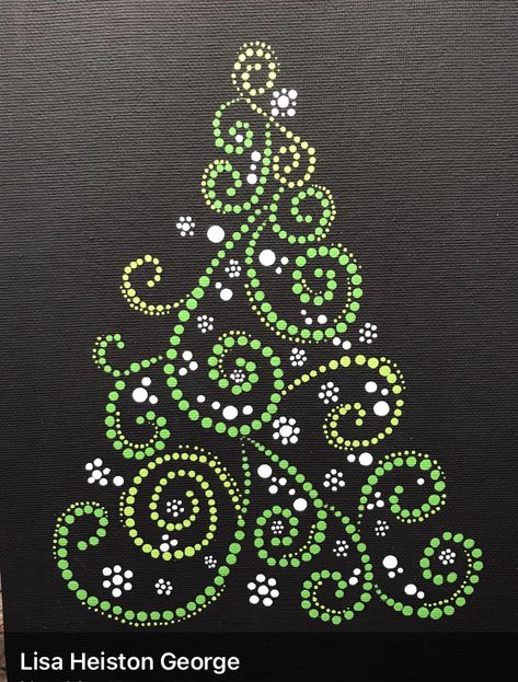 Christmas Tree Mandala Art, Pumpkin Dot Painting, Christmas Dot Painting Free Printables, Dot Painting Christmas, Christmas Mandala Art, Dot Tree, Christmas Mandala, Diy Pottery Painting, Easy Mandala Drawing