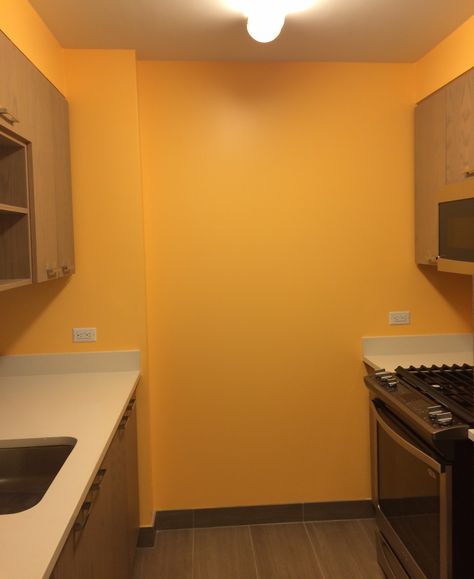 Kitchen. Behr Mango Tango Mango Tango, Behr Paint, House Wall, Bedroom Paint, Wall Paint, Tango, Mom And Dad, Paint Colors, Kitchen Cabinets