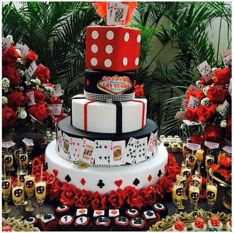 Casino Themed Centerpieces, Las Vegas Party Theme, Casino Birthday Party, Vegas Theme Party, Casino Birthday, Las Vegas Party, Vegas Theme, Casino Party Decorations, Poker Party