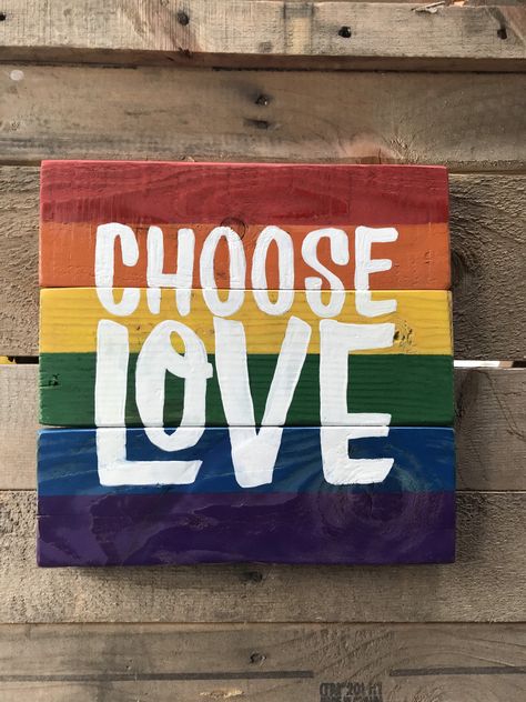 Pride Wooden Signs, Diy Pride Decor, Lgbtq Signs, Pride Month Decor, Pride Home Decor, Pride Decorations Ideas, Pride Month Decorations, Lgbtq Decor, Pride Month Crafts