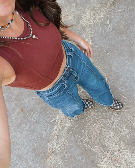 Punchy Western Outfits, Rodeo Fits, Ranch Fashion, Western Summer Outfits, Punchy Outfits, Western Girl Outfits, Country Fits, Western Summer, Cute Cowgirl Outfits