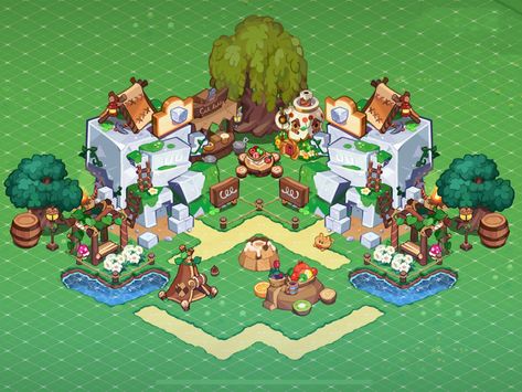 Cookie Run Kingdom Layout Smithy, Cookie Run Kingdom Full Layout, Sugar Quarry Layout Cookie Run, Cookie Rub Kingdom Layout, Aesthetic Cookie Run Kingdom Layout, Cookie Tun Kingdom Ideas, Cookie Run Kingdom Decorate, Crk Kingdom Layout Ideas Production, Cookie Run Kingdom Entrance