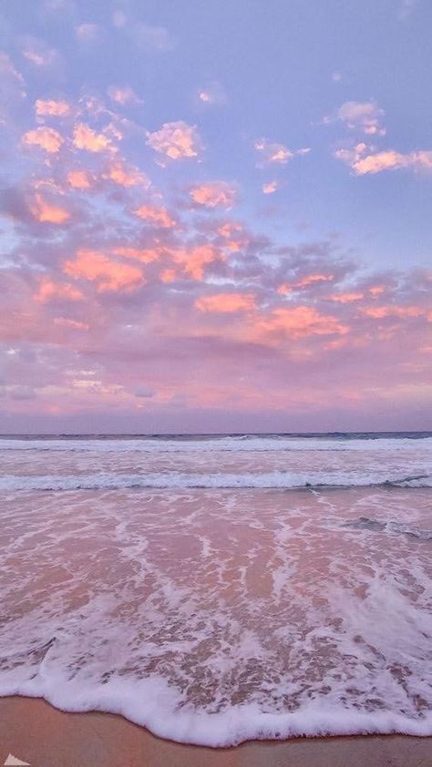 Pastel Beach Aesthetic, Photo Ciel, Beach Art Painting, Pastel Beach, Scenery Photography, Pretty Landscapes, Pink Beach, Beach Wallpaper, Pretty Sky