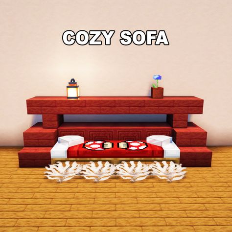 Minecraft Cozy Sofa ✅ Follow for OP Minecraft Builds 📢 Share with your Friends 💬 Rate this Build 1-10 🔖Tags 🔖 #minecraft #minecraftbuilds #minecrafters #minecraftpe #minecraftmemes #mınecraftideas #minecraftbuild #minecraftbuilding #minecraftbuilding #minecrafttutorial #minecraftonly #mcpe #minecraftpc #minecraftcreations #minecraftdaily #minecraftdesign #minecraftjava #minecrafts #minecraftyoutuber #gaming Cute Sofa, Cozy Sofa, Minecraft Memes, Minecraft Pe, Minecraft Tutorial, Minecraft Builds, Minecraft Building, Minecraft Creations, Minecraft Designs