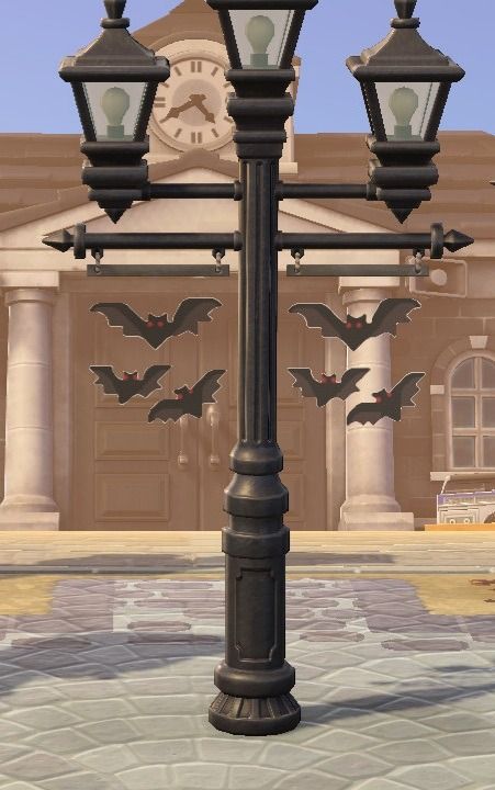 Animal Crossing Lamp Design, Acnh Custom Flag Designs, Acnh Bats Design, Spooky Custom Designs Animal Crossing, Acnh Cave Designs, Acnh Island Entrance Ideas Witchy, Acnh Goth Design Codes, Animal Crossing Lamp Post Design, Acnh Spooky Design Codes