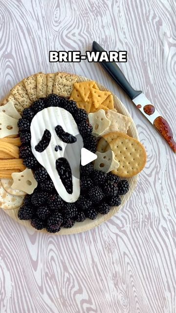 @thefeedfeed on Instagram: "@petalandplatter is serving up Devilish Delights this spooky season 🧛‍♀️ Brie-ware!

Keep tagging #feedfeed for a chance to be featured. 

#halloween #cheese #charcuterie"