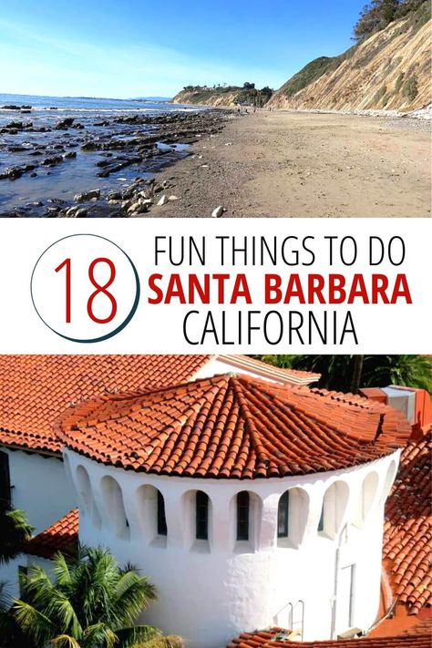 18 Fun things to do Santa Barbara California. Beaches and red tile roof tops of Spanish style architecture of Santa Barbara courthouse. Santa Barbara Wine Tasting, Santa Barbara Courthouse Wedding, Santa Barbara Courthouse, California Travel Guide, Santa Barbara California, California Travel Road Trips, Oregon Travel, Courthouse Wedding, Usa Travel Destinations