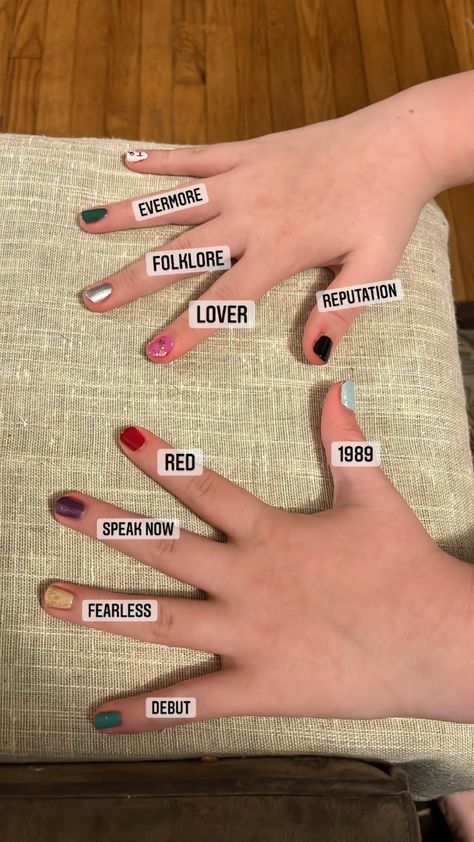 Boygenius Nails, Fearless Nails, Nails Taylor Swift, Eras Nails, Swift Nails, Tyler Swift, Taylor Swift Nails, Eras Outfit, Swift Party